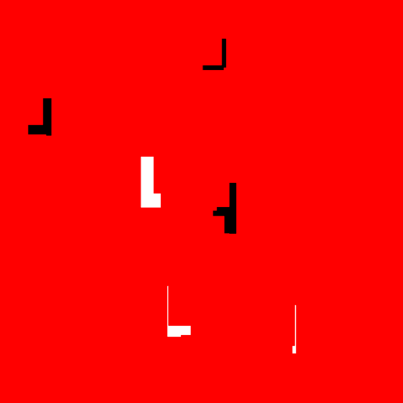 White & Black & Red All Over #9 static token preview