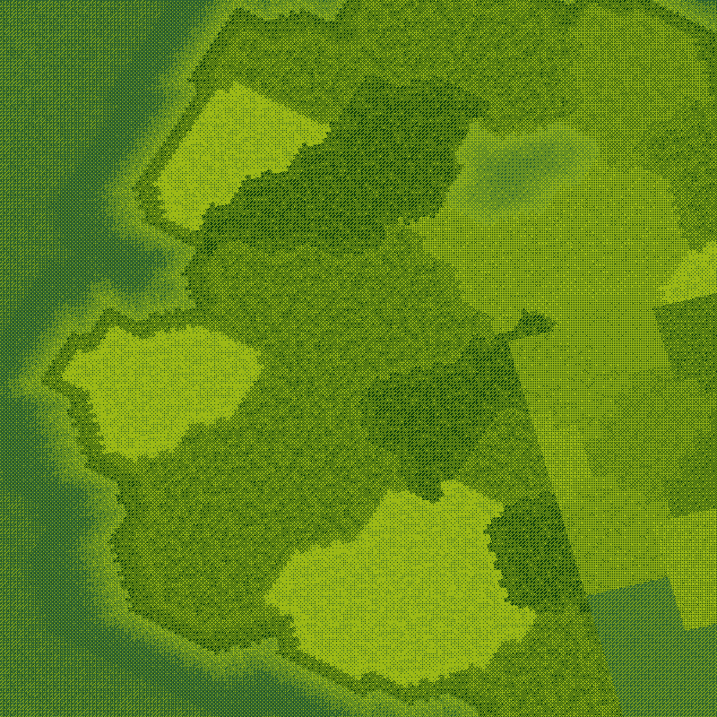 Littlecube Maps: Green Dithering #15 static token preview