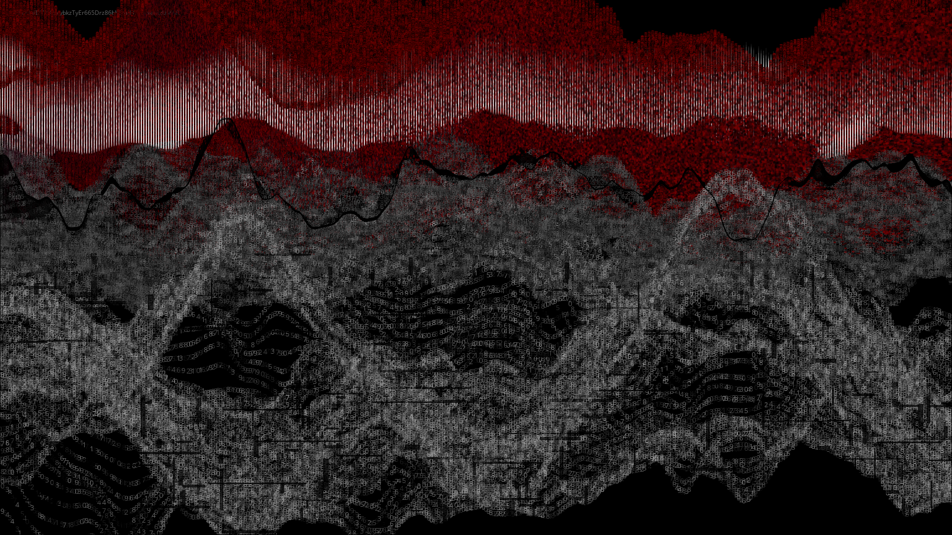 Pixel rain in a data landsacape #17 static token preview