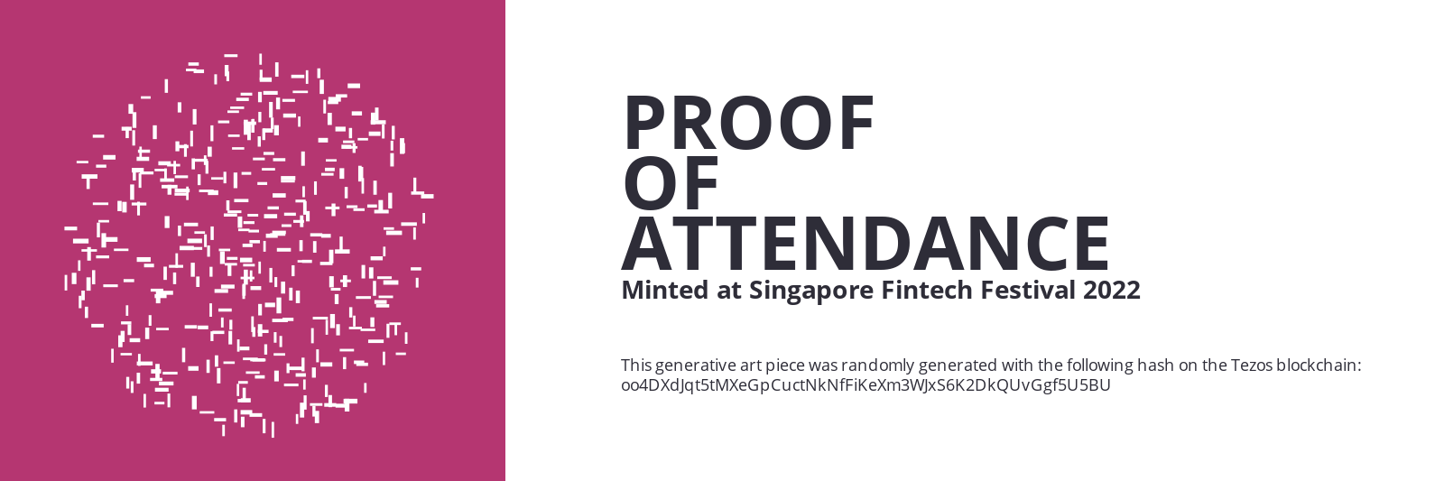 SFF2022 Proof of Attendance Token #1175 static token preview