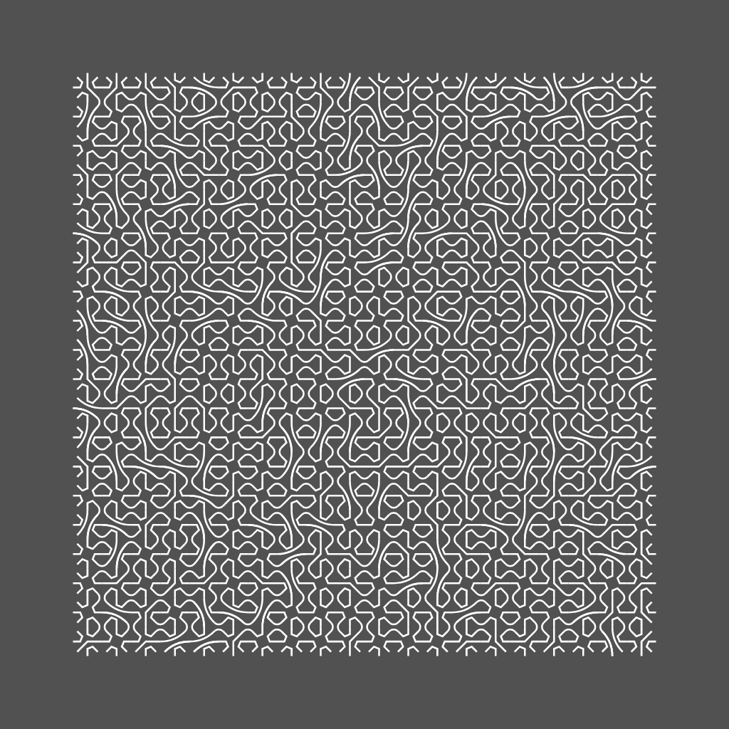Truchet iteration MONO #4 static token preview
