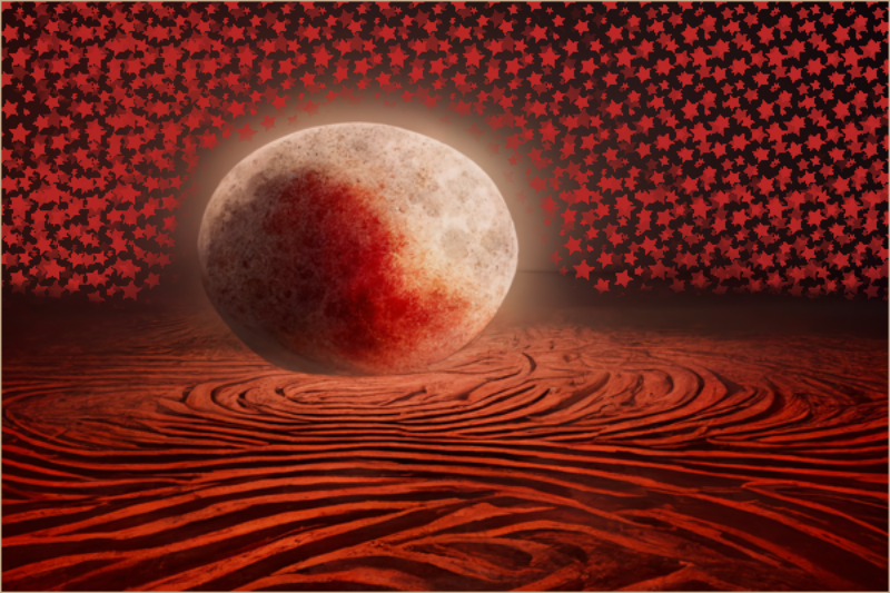 (Red) Moon #7 static token preview