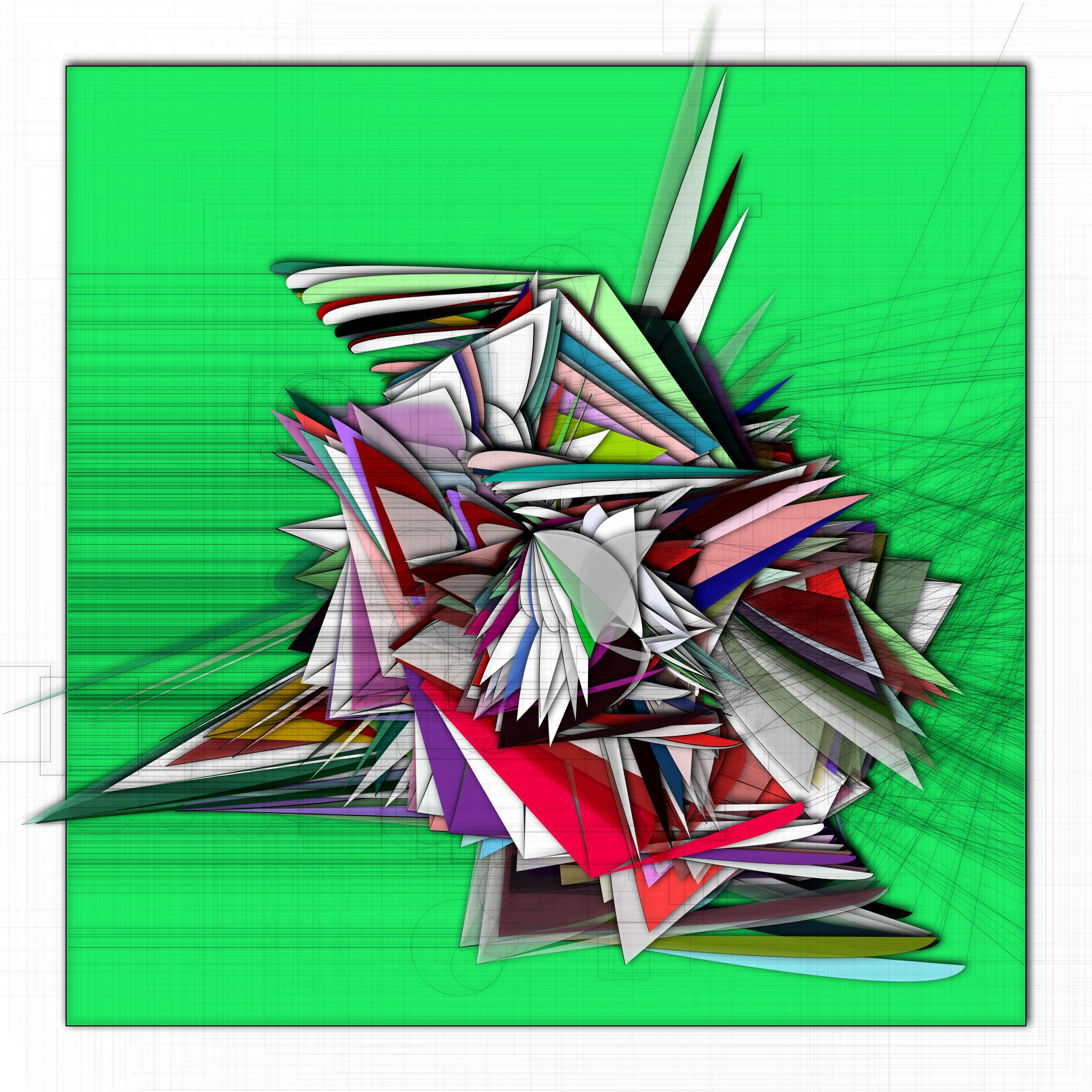 P5Js Thoughts V7 #3 static token preview