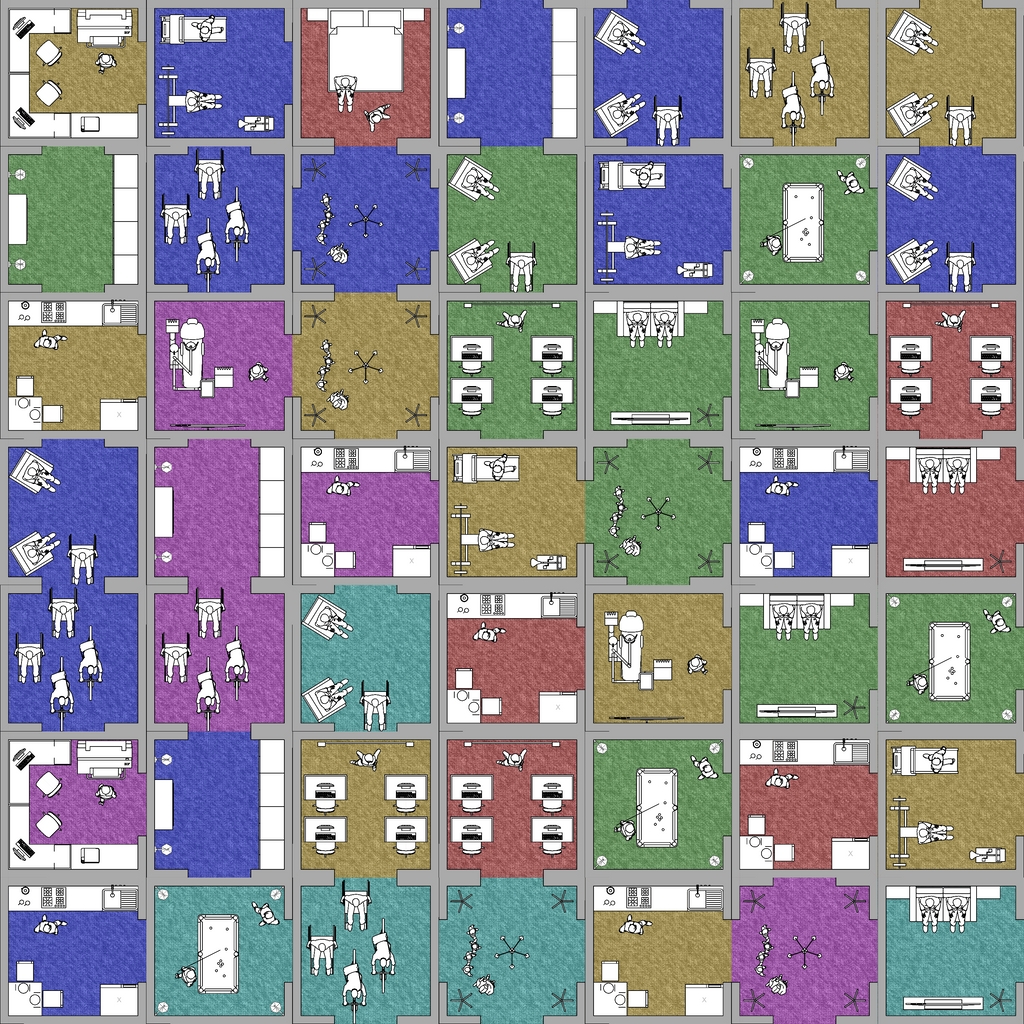 Harlequin block building #9 static token preview