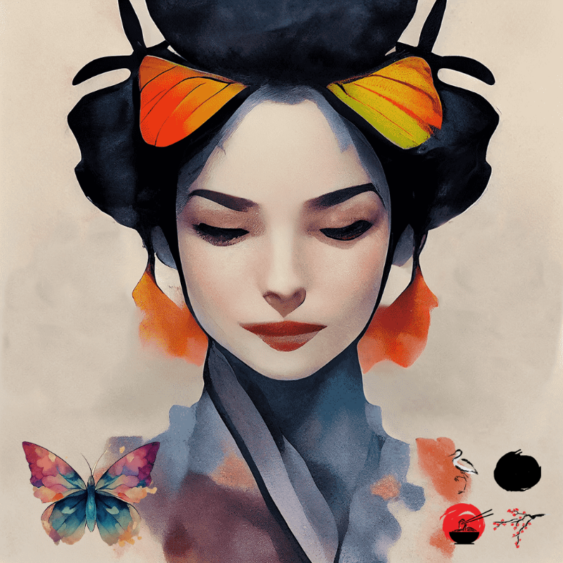 Butterfly Geisha #9 static token preview