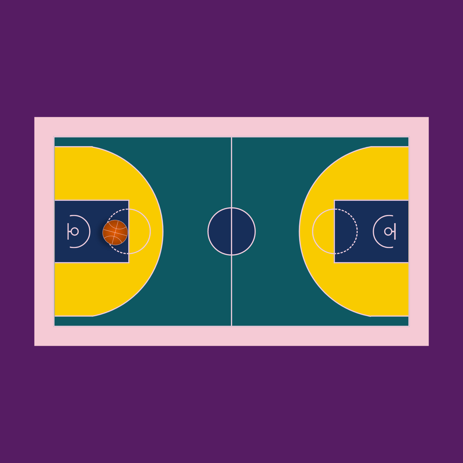 BasketBall Court Colorized. #2 static token preview