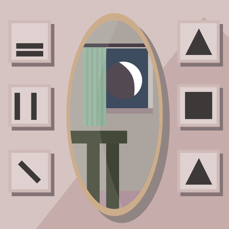 A moon in\and the mirror. #14 static token preview