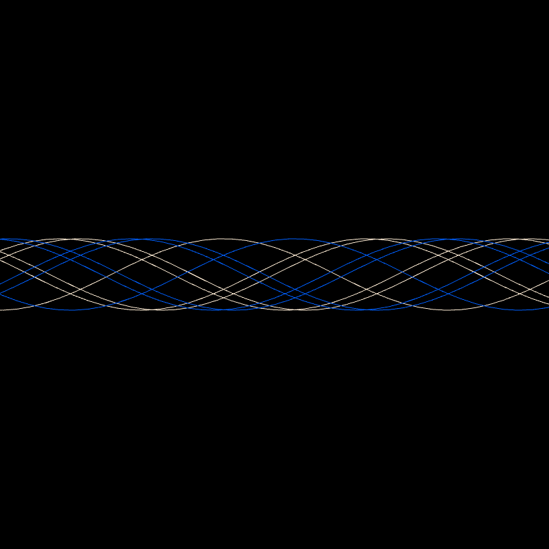 Genuary 15 ࿐ Sine Wave Finger Trap #7 static token preview