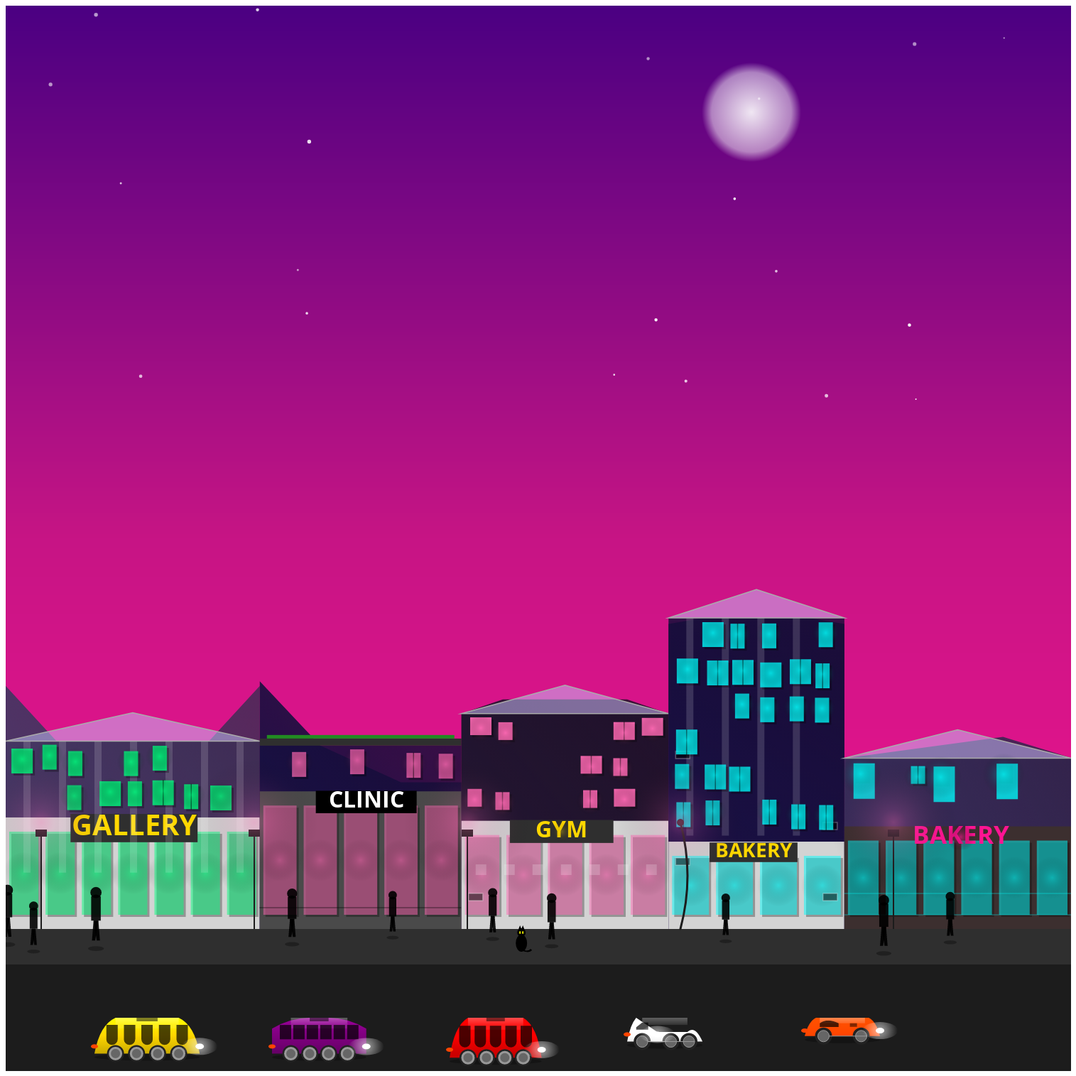 Night city life #1 static token preview