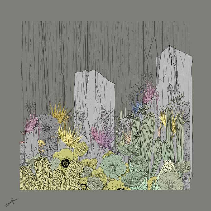 Garden of Lines #Rocks_Blooms #3 static token preview