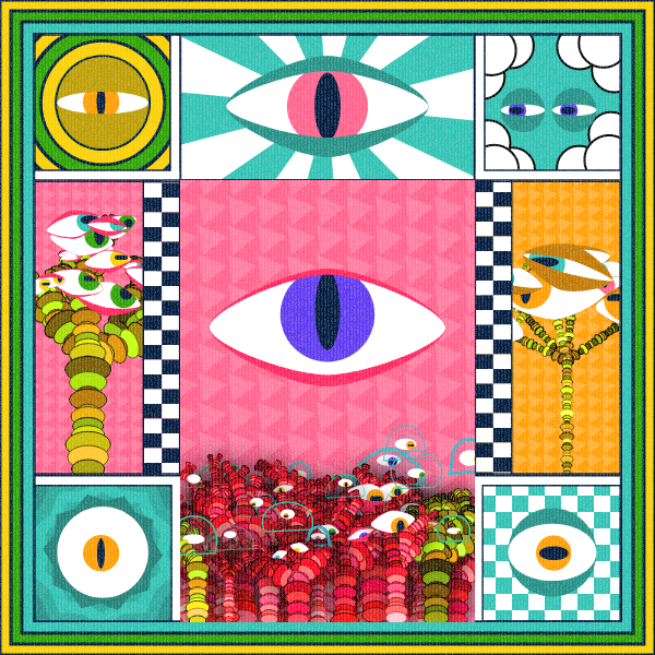 Zebra's Mirror #1 [p5.js] #12 static token preview
