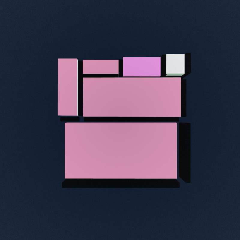 Mondrian3D #19 static token preview