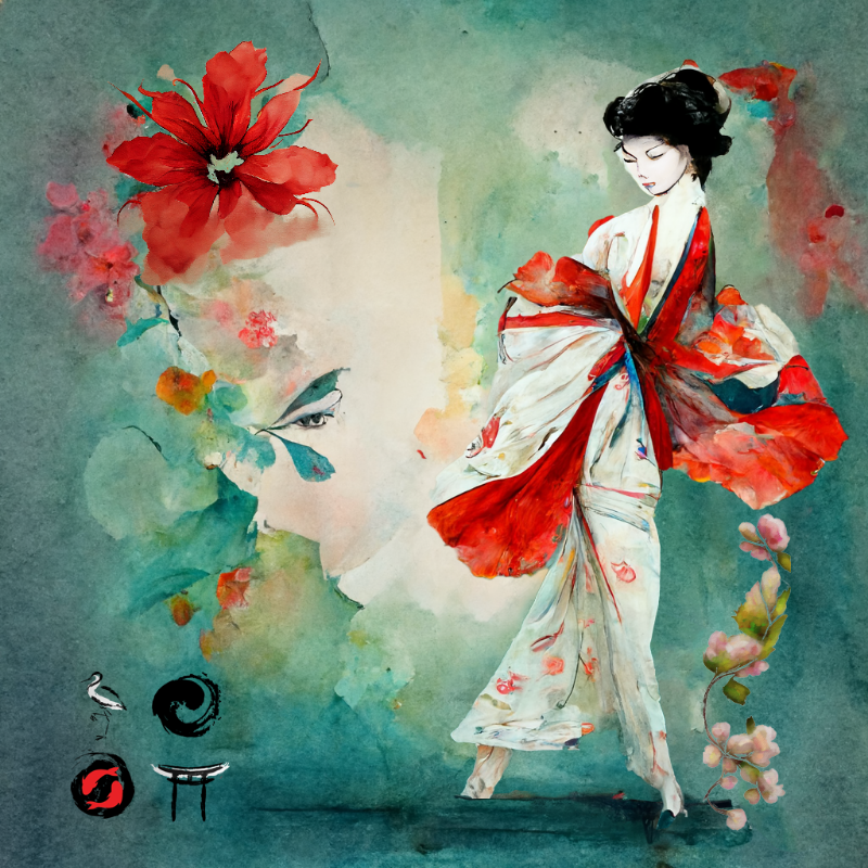 The dancing geisha #12 static token preview