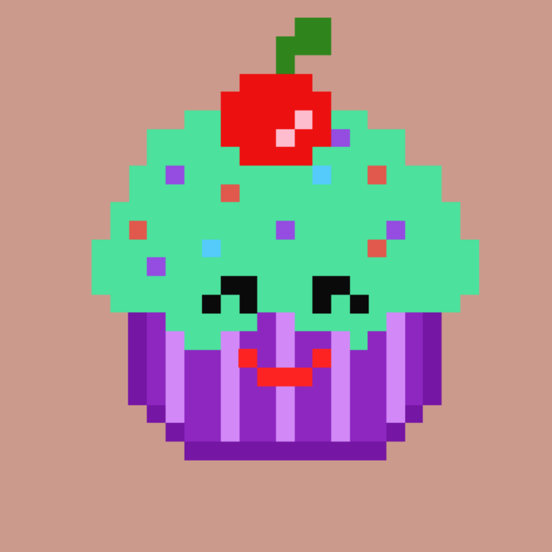 Pixel Cup cake 2 #3 static token preview