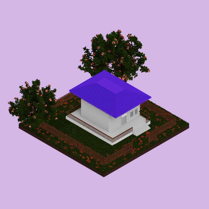 Pastel cottages #12 static token preview