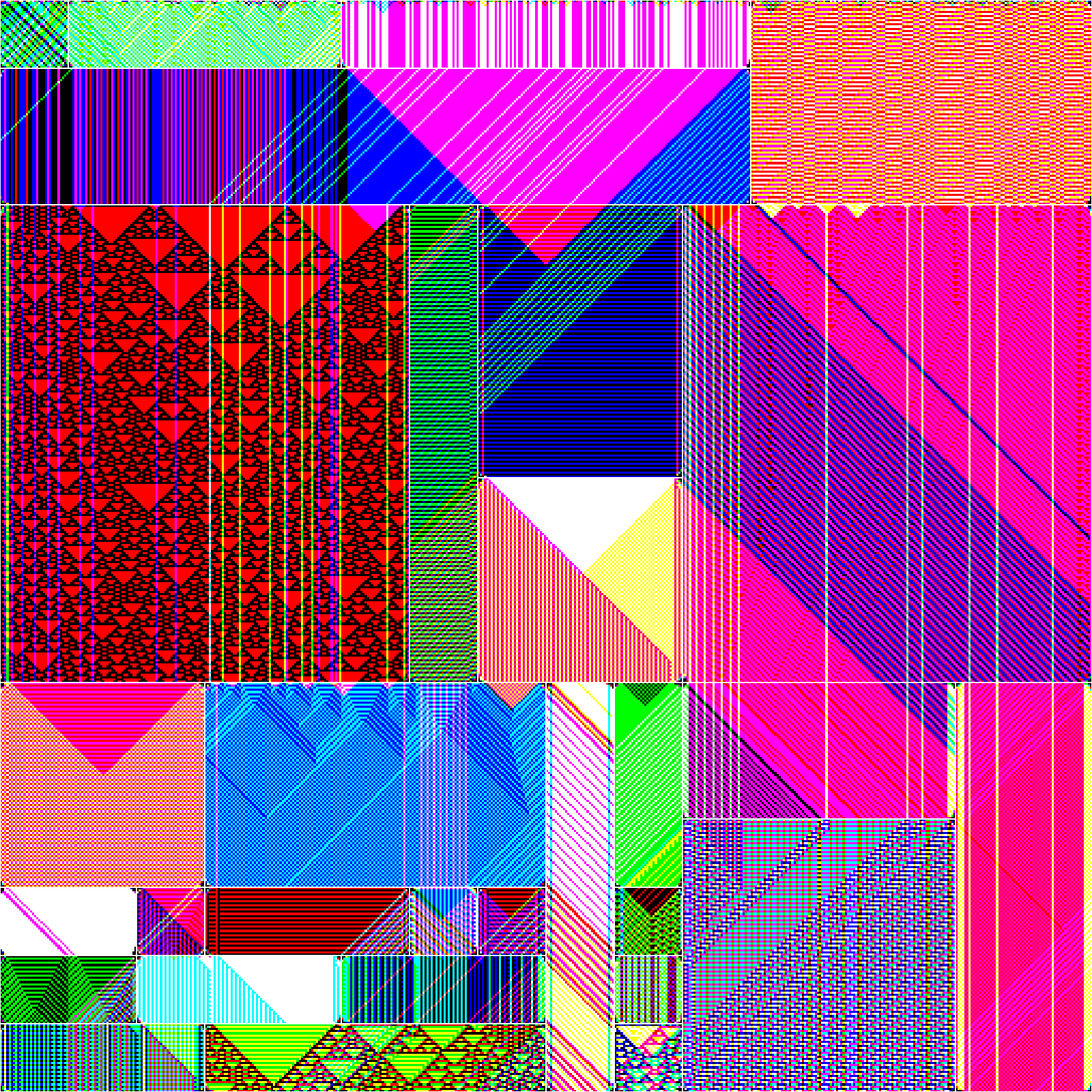 RULES (for Elementary Cellular Automata) #10 static token preview