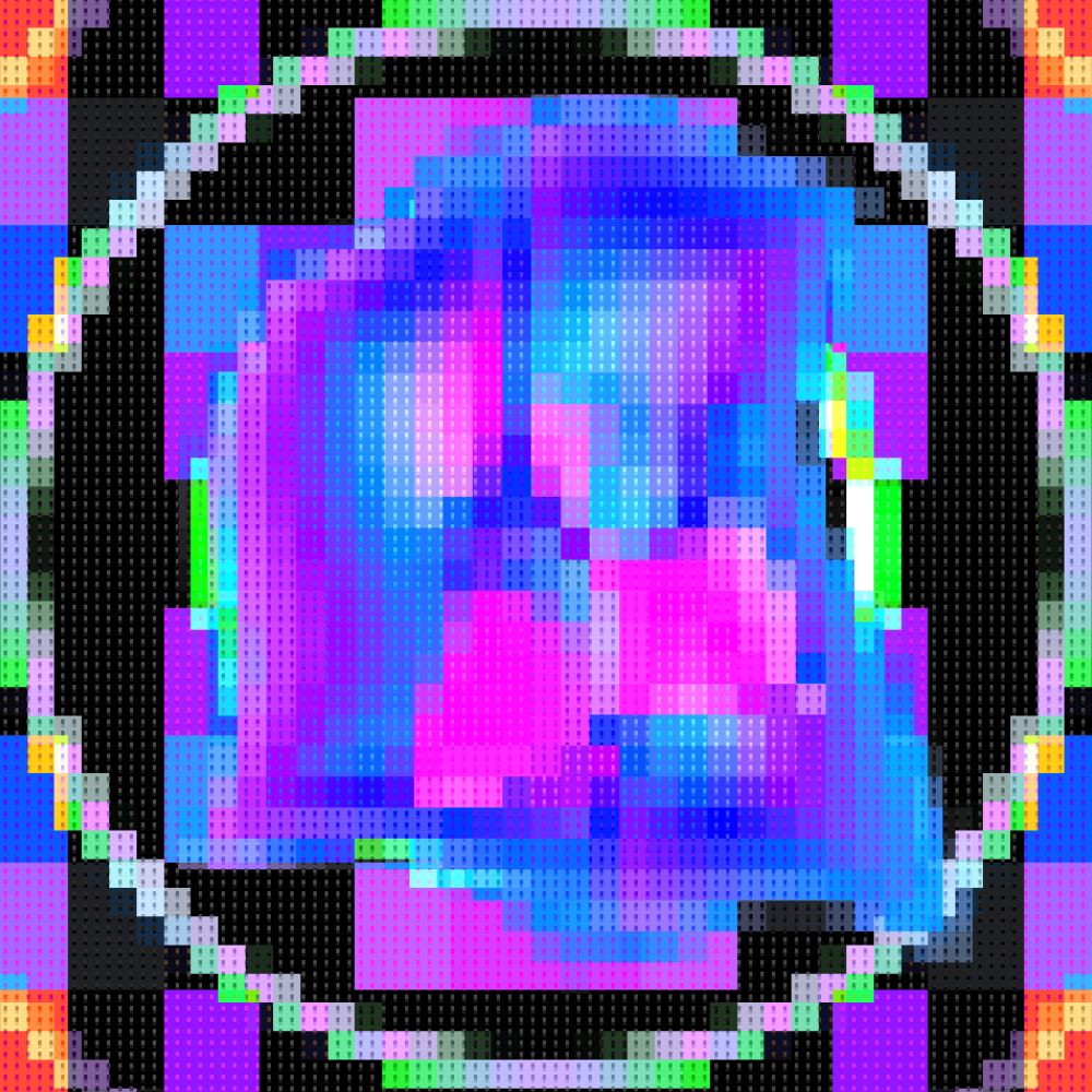 Pixelated Utopian Entity #1 static token preview