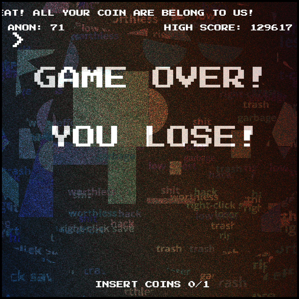 GAME OVER! #15 static token preview