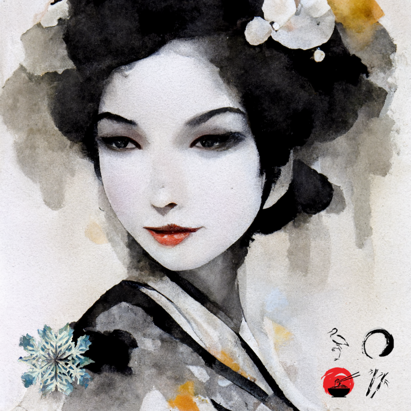 Winter Geisha #4 static token preview