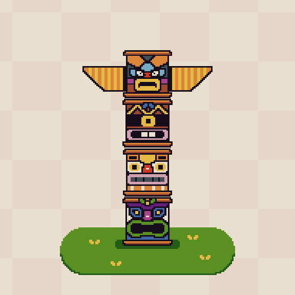 Tiki Totem #9 static token preview