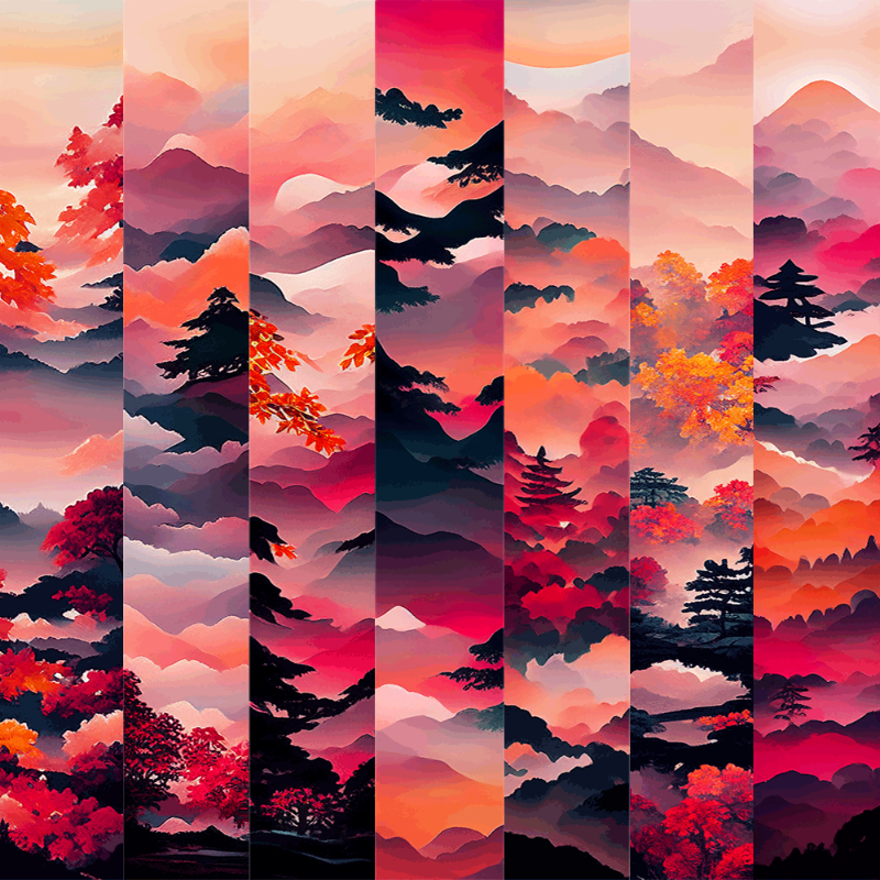 AI Japanese Autumn #13 static token preview