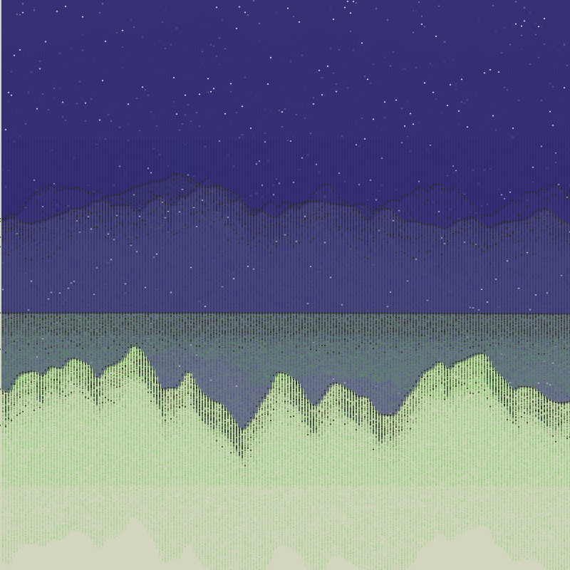 Glitched Mountains GT #24 static token preview