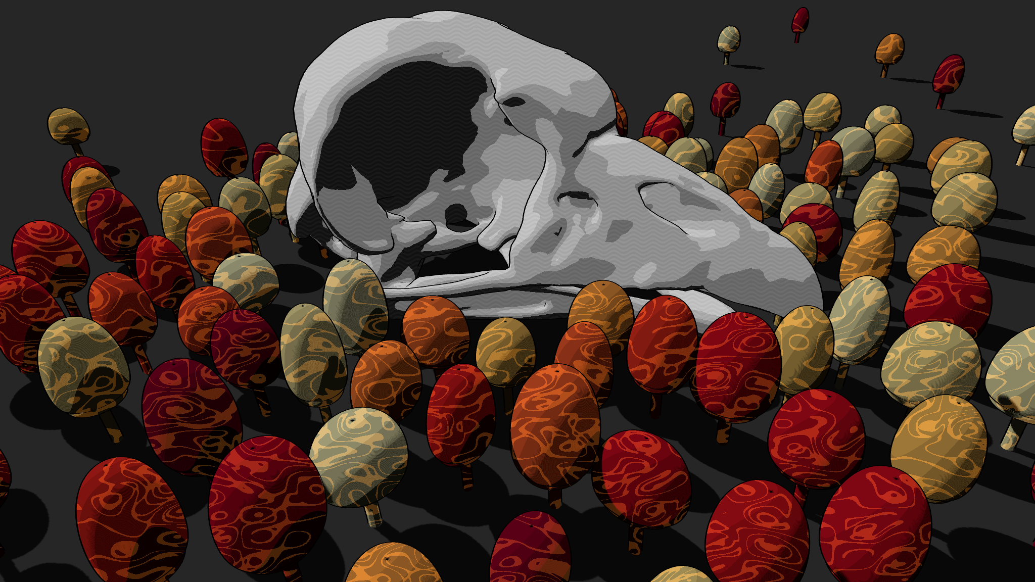 Mushrooms and Skulls #2 static token preview