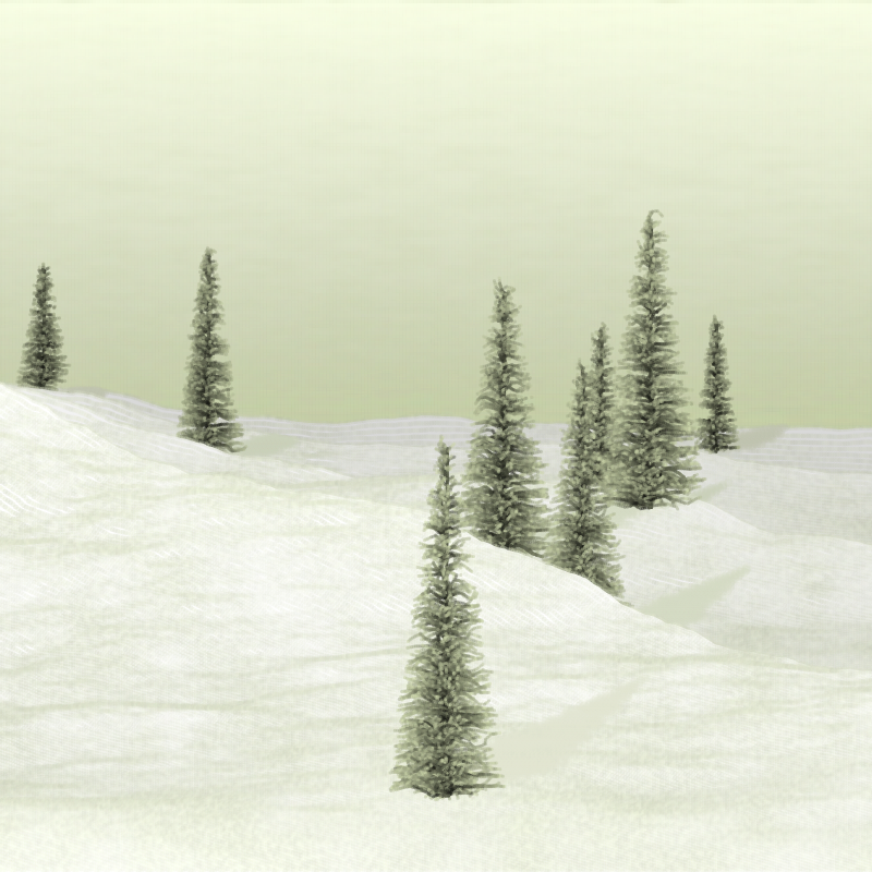 Snowy Hills #9 static token preview