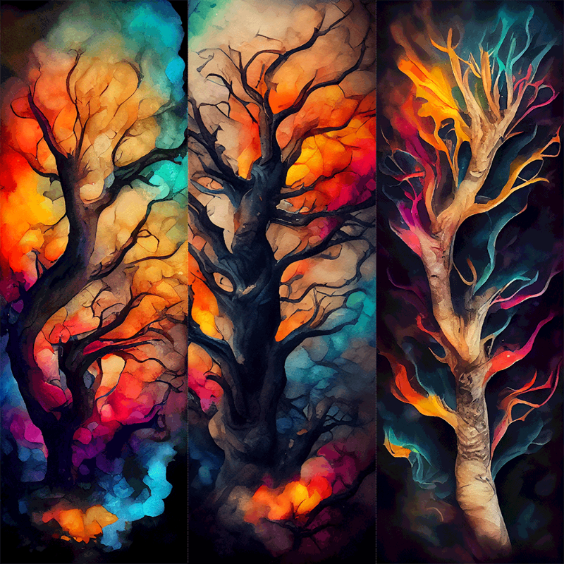 AI Psychedelic Forest #1 static token preview