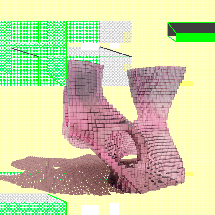 ‘Low-Res’ poems #21 static token preview