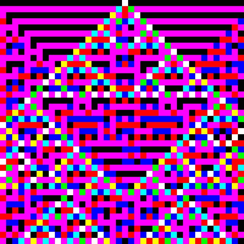 RGB Elementary Cellular Automaton #653 static token preview