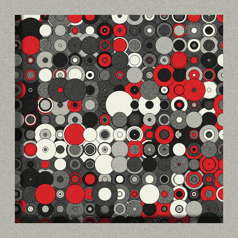 Red, Grey and Circles #6 static token preview