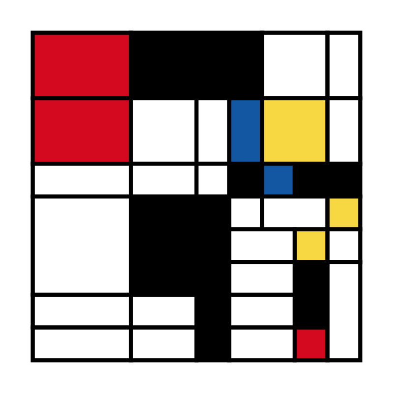 Mondrian squares #23 static token preview