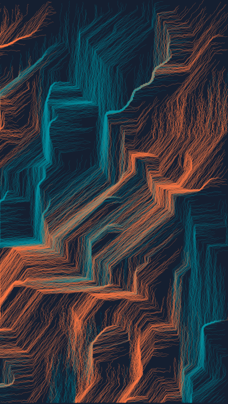 Algoscapes | Rock-face #5 static token preview