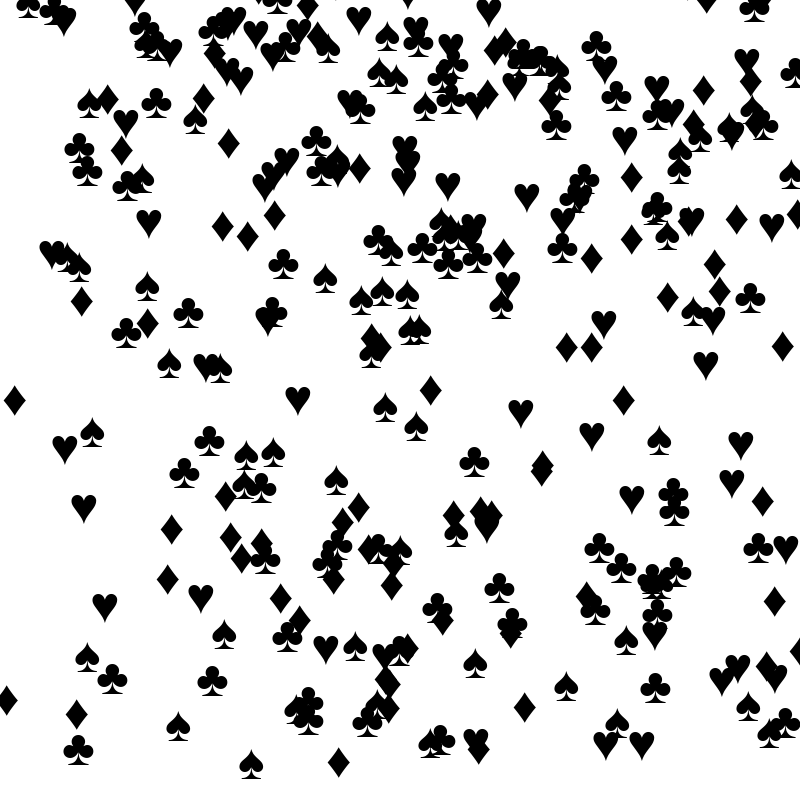 SPADES HEARTS DIAMONDS CLUBS #17 static token preview