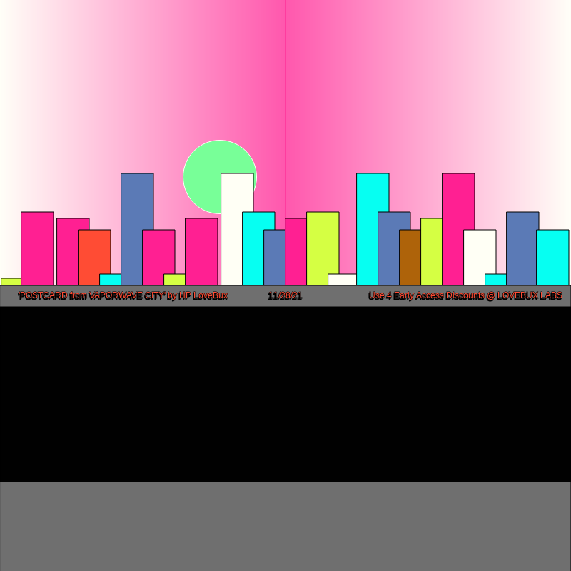 Vaporwave CITY: "Seek the Black Sun" #16 static token preview