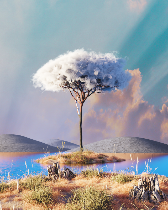 Cloudy desert #6 static token preview