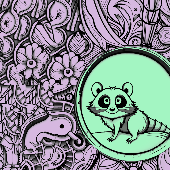 Playful weasel #19 static token preview