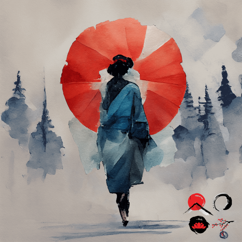 A walking geisha #1 static token preview