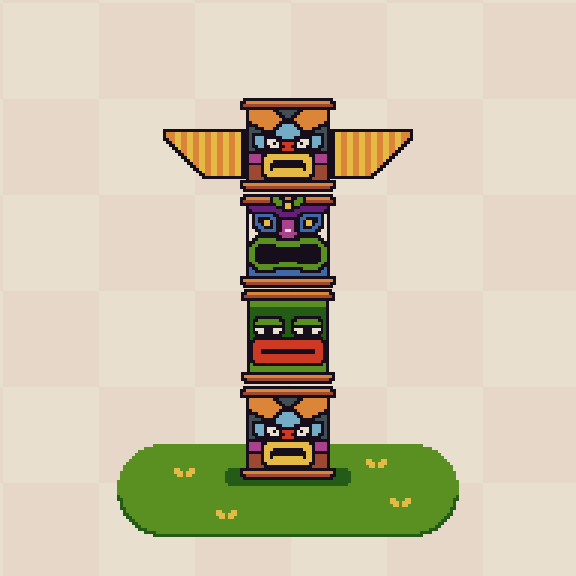 Tiki Totem #13 static token preview