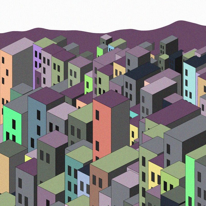 Coloured City #4 static token preview