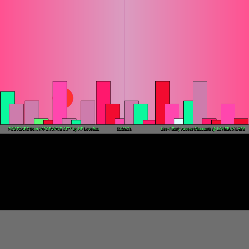 Vaporwave CITY: "Seek the Black Sun" #10 static token preview
