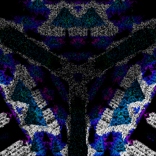 Colorful, warped cubic sponge forms #22 static token preview