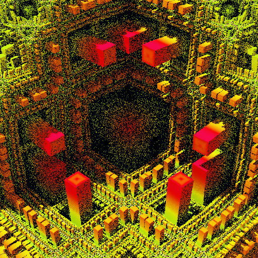 Colorful, warped cubic sponge forms #16 static token preview