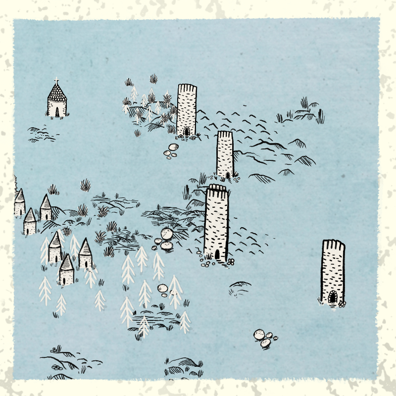 Medieval Village #5 static token preview