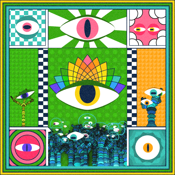 Zebra's Mirror #1 [p5.js] #15 static token preview