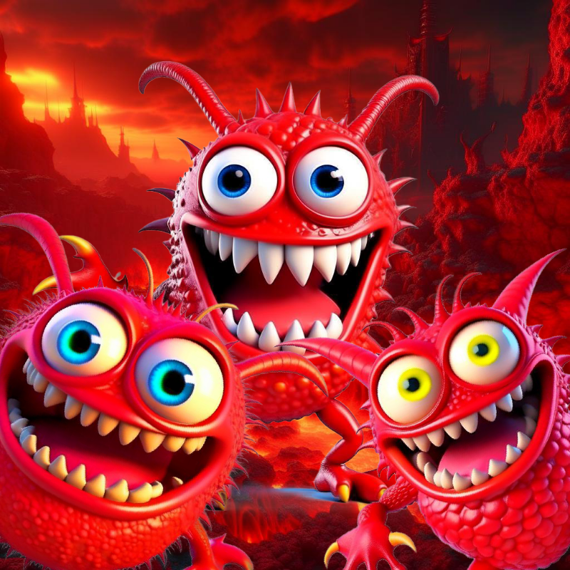 Red Monsters #4 static token preview