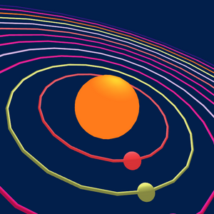 Generative solar system project preview
