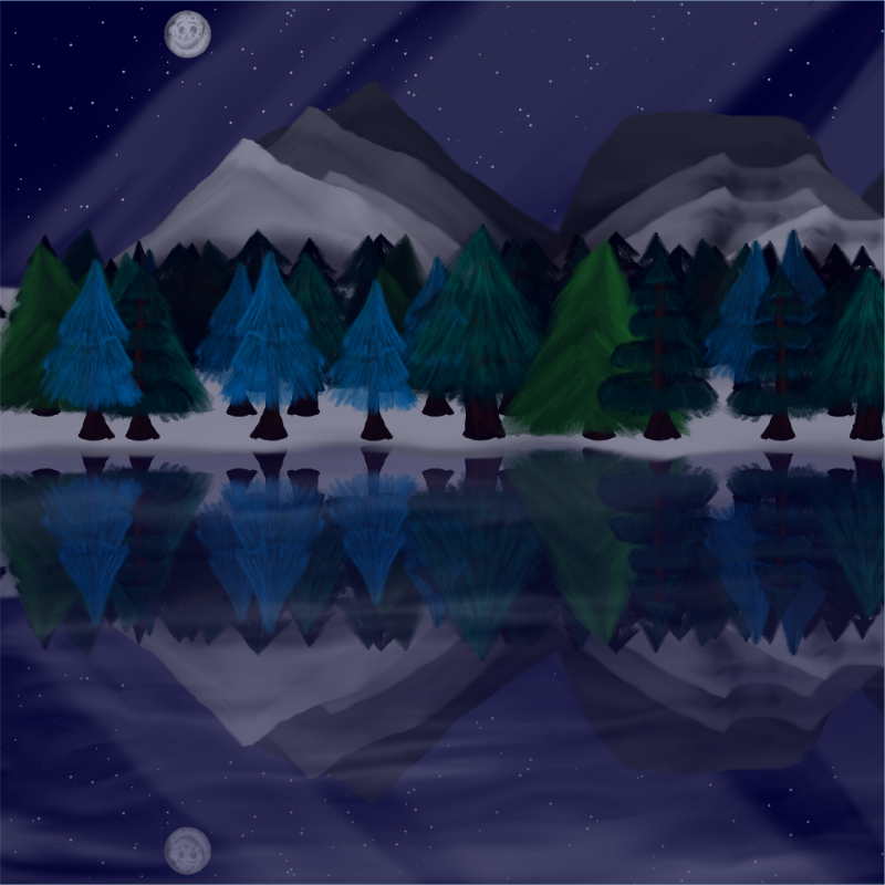 Moony Winter Lake #11 static token preview