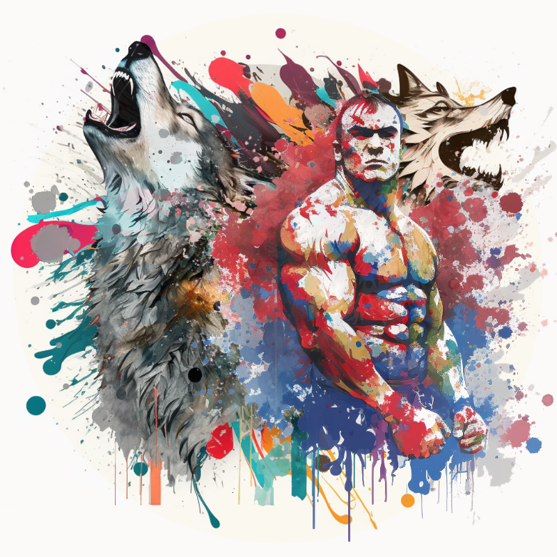 The Wolf and The Wrestler Bloke #11 static token preview